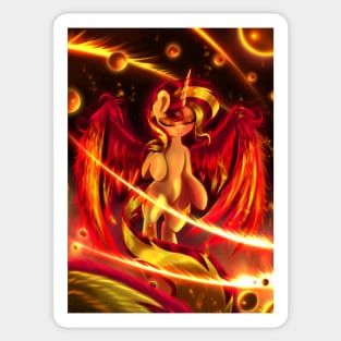 Sunset Shimmer - Phoenix Wings Sticker